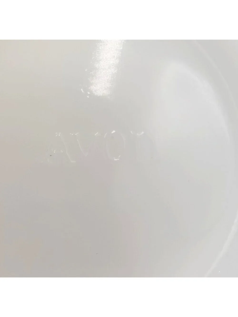 Avon Shaving Mug Iron Horse Design Milk Glass Style Vintage Cup Train Locomotive